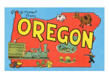 Greetings from Oregon, Map
