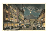 Court Street by Night, Binghamton, New York