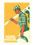 German Soccer Match Giclee Print