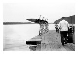 Launching Rowing Scull