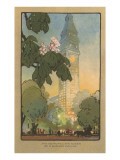 Art Deco Rendering of Metropolitan Tower, New York City