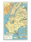 Buy Map of Brooklyn, New York at AllPosters.com