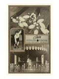 Buy Roxy Bowling Center, Dog with Pins at AllPosters.com