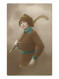 Woman with Field Hockey Stick
