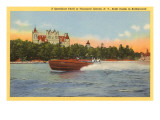 Buy Boldt Castle, Speedboat, Thousand Islands, New York at AllPosters.com