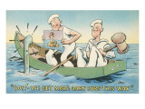 Buy Cartoon, Sailors with Mermaid Picture at AllPosters.com