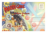 Postcard Folder, Mardi Gras, New Orleans, Louisiana