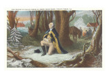 Painting of Washington at Valley Forge