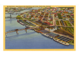 Aerial View, Waterfront, Portland, Oregon