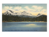 Three Sisters and Mirror Lake, Oregon