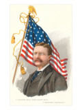 Buy Theodore Roosevelt and Flag at AllPosters.com
