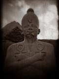 An Egyptian Statue of the Pharaoh Thutmes Iii, Karnak Temple, Egypt