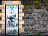 Derelict Door with Graffiti 4