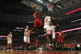Miami Heat v Chicago Bulls - Game Five, Chicago, IL - MAY 26: Chris Bosh and Luol Deng Photographic Print