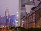Two International Tower (Two Ifc) with Central Plaza Skyscraper in Background, Hong Kong, China