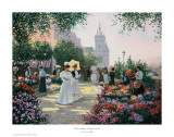 Flower Market Along The Seine