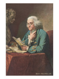 Buy Benjamin Franklin Reading at AllPosters.com