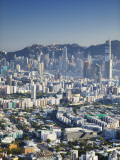City Skyline of Kowloon and Hong Kong Island from Lion Rock, Hong Kong, China