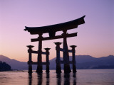 Miyajima Island / ItsUKushima Shrine / Torii Gate / Sunset, Honshu, Japan