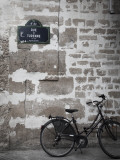 Bicycle and Street Sign, Paris, France