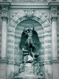 Fountain at Place St-Michel, Paris, France