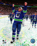 Vancouver Canucks - Henrik Sedin - Celebrating Game 5 Western Conference 2011 Finals