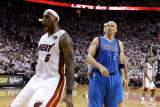 Dallas Mavericks v Miami Heat - Game One, Miami, FL - MAY 31: LeBron James and Jason Kidd