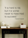 Hard to Fail - Theodore Roosevelt