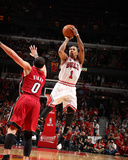 Miami Heat v Chicago Bulls - Game Five, Chicago, IL - MAY 26: Derrick Rose and Mike Bibby