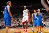 Dallas Mavericks v Miami Heat - Game One, Miami, FL - MAY 31: Dirk Nowitzki and LeBron James