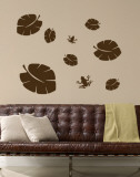 Buy Brown Tropical Leaves with Frogs at AllPosters.com