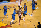 Dallas Mavericks v Miami Heat - Game Two, Miami, FL - JUNE 2: LeBron James and Jason Terry