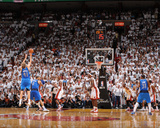 Dallas Mavericks v Miami Heat - Game Two, Miami, FL - JUNE 2: Dirk Nowitzki, Tyson Chandler and Chr