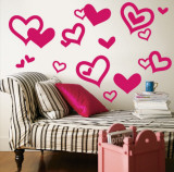 Bright Pink Hearts