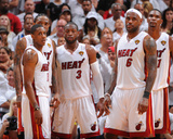 Dallas Mavericks v Miami Heat - Game Two, Miami, FL - JUNE 2: LeBron James, Mario Chalmers, Udonis 