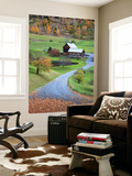 USA, New England, Vermont, Woodstock, Sleepy Hollow Farm in Autumn/Fall