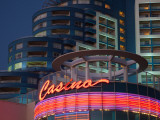 Neon Sign of a Casino, Conrad Hotel And Casino, Punta Del Este, Maldonado, Uruguay