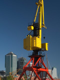 Buy Low Angle View of a Cargo Crane, Puerto Madero, Buenos Aires, Argentina at AllPosters.com