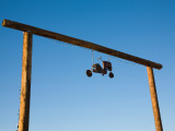 Toy Tractor Hanging on an Entrance, Anza Borrego Desert State Park, Ocotillo Wells