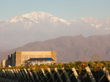 Winery in a Field with Mountains in the Background, Andes, Bodega Septima, Lujan De Cuyo