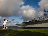 Buy Sculpture Unconditional Surrender with Uss Midway Aircraft Carrier, San Diego, California, USA at AllPosters.com