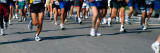 Low Section View of People Running in a Marathon, Chicago Marathon, Chicago, Illinois, USA