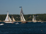 Schooner Leaving Harbor For a Race, Gloucester Schooner Festival, Gloucester, Cape Ann, MA