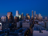 Skyscrapers at Dusk, Los Angeles, California, USA 2010