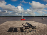 Bench on a Jetty, Colonia Del Sacramento, Uruguay