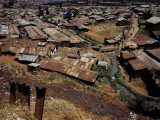 Buy High Angle View of Huts in a Shanty Town, Kibera, Nairobi, Kenya at AllPosters.com