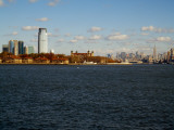 Buildings at the Waterfront, Hudson River, Ellis Island, Manhattan, New York City, New York