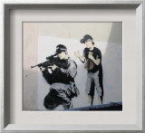Boo! Sniper Police Framed Art Print