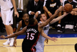 Miami Heat v Dallas Mavericks - Game Five, Dallas, TX -June 9: Jose Juan Barea, Udonis Haslem and M