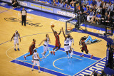 Miami Heat v Dallas Mavericks - Game Three, Dallas, TX -June 5: LeBron James and Ian Mahinmi
